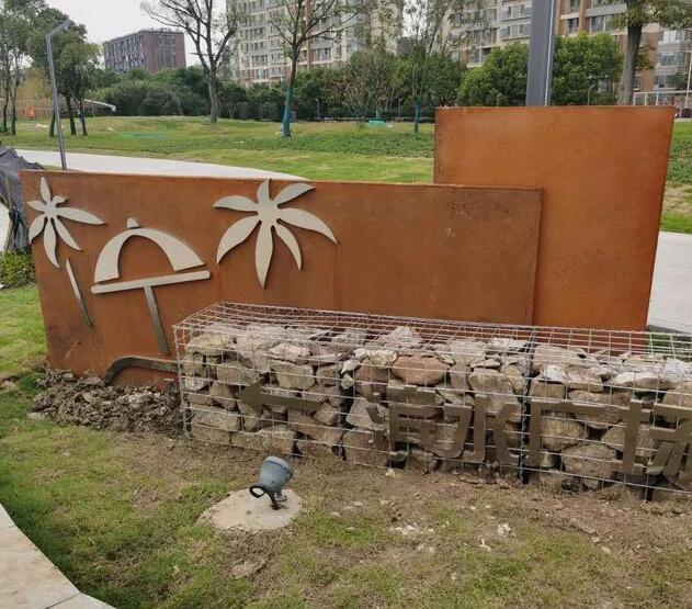 包河锈钢板挡土墙