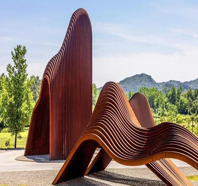 包河锈钢板造型
